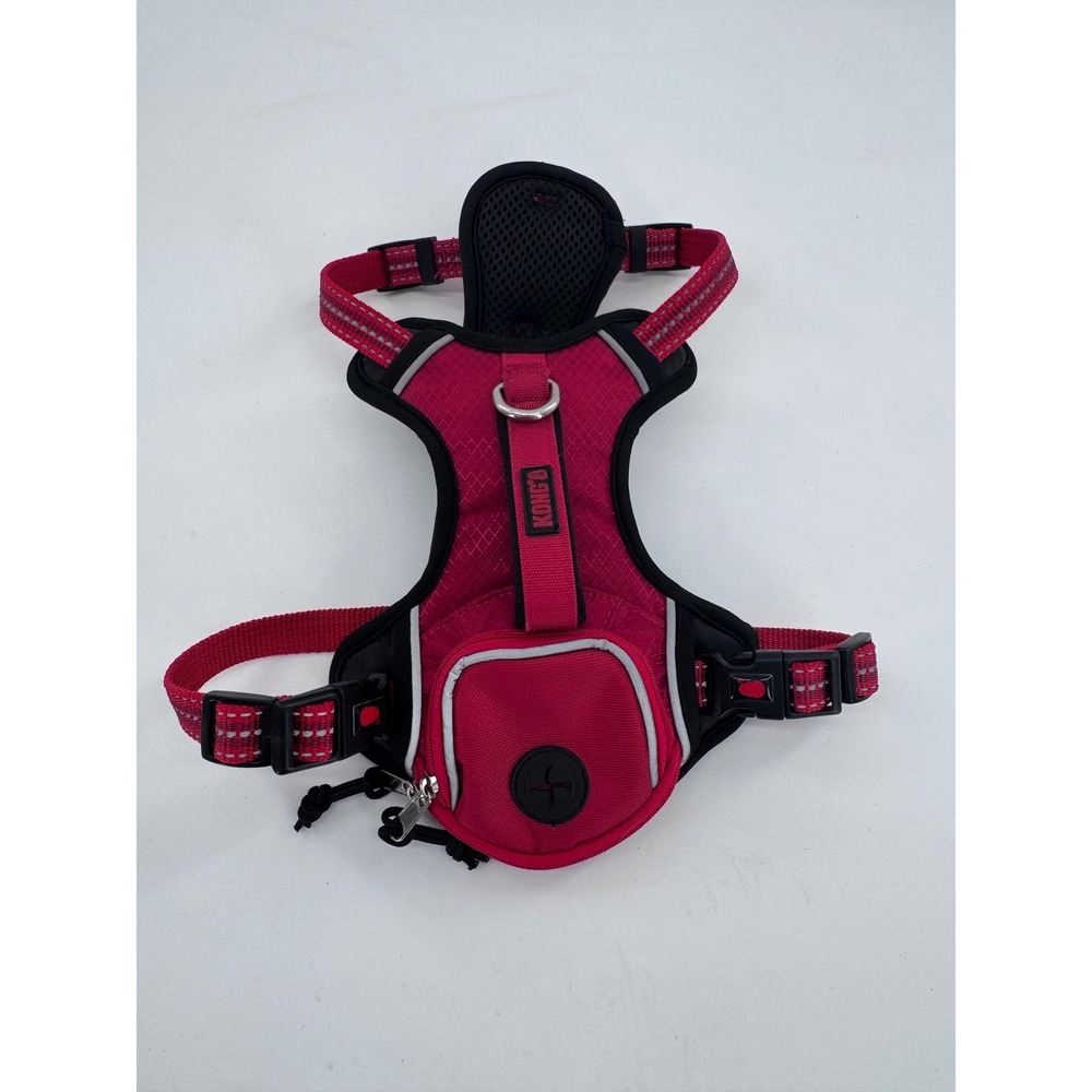 KONG Dog Harness Reflective Waste Bag Dispenser Pocket Small Medium‎ Pet Gear